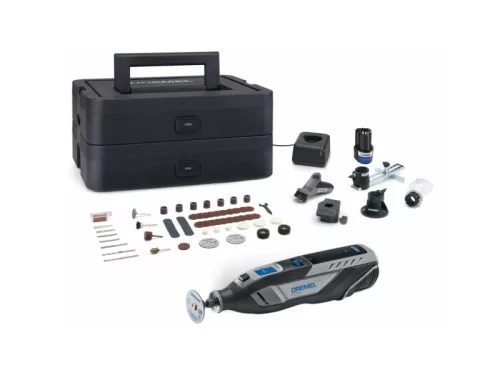 DREMEL Akkus multifunkciós szerszám + 65 r. tartozékkészlet 8260-5/65 (2 x 2,0 Ah akku + töltő)