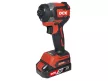 DCK Akkus ütvecsavarozó 1/4" 208 Nm szénkefe nélküli 20 V (2 x 4,0 Ah akku + töltő)