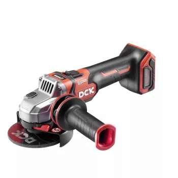   DCK Akkus sarokcsiszoló 125 mm szénkefe nélküli 20 V (akku és töltő nélkül)