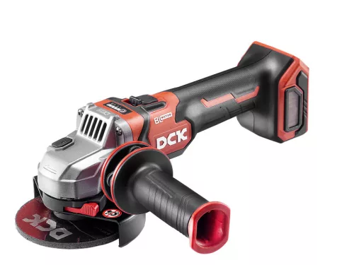 DCK Akkus sarokcsiszoló 125 mm szénkefe nélküli 20 V (akku és töltő nélkül)