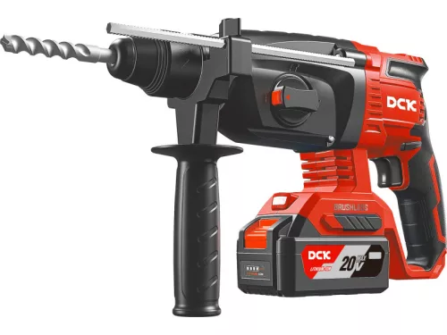 DCK Akkus kombikalapács 2,8 J SDS-Plus szénkefe nélküli 20 V (1 x 5,0 Ah akku + töltő)