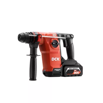   DCK Akkus kombikalapács 2,8 J SDS-Plus szénkefe nélküli 20 V (1 x 6,0 Ah akku + töltő)