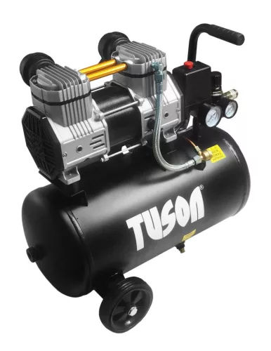 TUSON - Csendes, olajmentes kompresszor 1,5 kW, 2,0 LE, 24 l