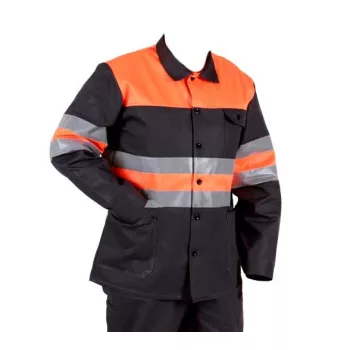 Férfi munkás kabát reflex csíkkal, tipus 182 - méret 50