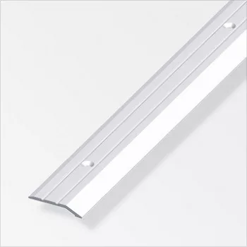   ALFER - végprofil ferde hornyolt perforált alumínium eloxált ezüst 1000x30x5mm