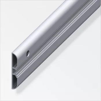   ALFER - szerelőprofil széles alumínium fényes 1000x60x10mm