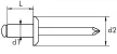 Alumínium szegecsek 4,0x11,0mm - 1000 db