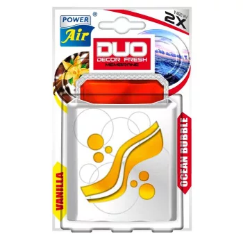   Dekoratív membrános illatosító készülék tartóval Duo Decor Fresh 2x12ml Ocean Bubble/Vanilla