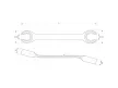 YATO Fékcsőkulcs 13x14 mm CrV 6140