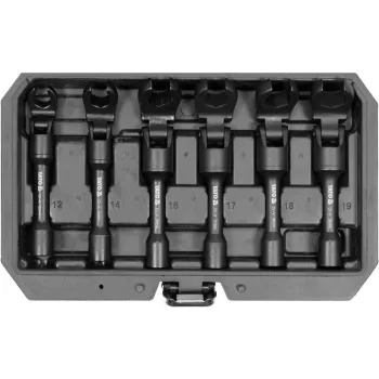   YATO Gépi fékcső-dugókulcs készlet 6 részes 3/8" 12-19 mm