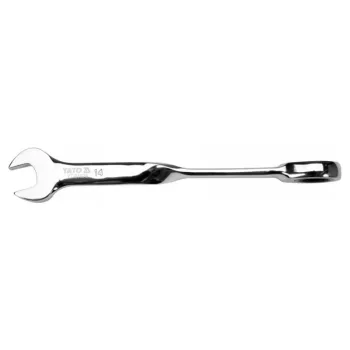 YATO Csavart racsnis csillág-villáskulcs 14 mm CrV