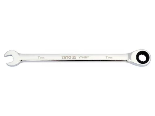 YATO Racsnis csillag-villáskulcs 7 mm / 130 mm 72T CrV