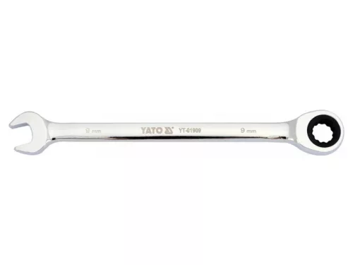 YATO Racsnis csillag-villáskulcs 9 mm / 151 mm 72T CrV