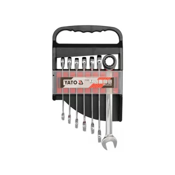   YATO Racsnis csillag-villáskulcs készlet 7 részes (10-19 mm) CrV