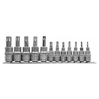   YATO Bit dugókulcs készlet 12 részes Torx 1/4", 3/8" CrV