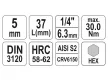 YATO Bit dugókulcs Imbusz 1/4" 5 mm CrV