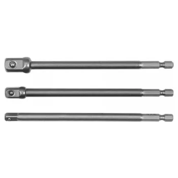   YATO Dugókulcs adapter készlet 3 részes 1/4" Hex -> 1/4", 3/8", 1/2" négyszög CrV