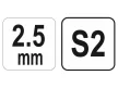 YATO T-kulcs imbusz 2,5 mm CrV