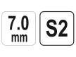 YATO T-kulcs imbusz 7,0 mm CrV