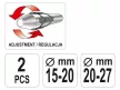 YATO Kuplung központosító készlet 2 részes 15-27 mm állítható
