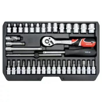 YATO Dugókulcs készlet 38 részes 1/4" 3,5-14 mm CrV