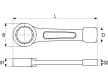 YATO Üthető csillagkulcs 70 mm / 310 mm CrV