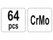 YATO Olajleeresztő csavar menetjavító készlet 64 részes M13-M20 CrMo