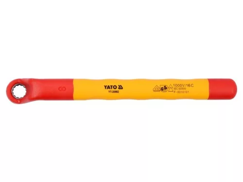 YATO Hajlított csillagkulcs 8 mm / 155 mm 1000 V-ig szigetelt CrV