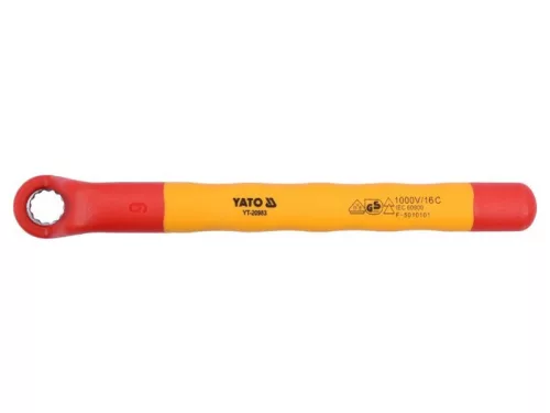 YATO Hajlított csillagkulcs 9 mm / 155 mm 1000 V-ig szigetelt CrV