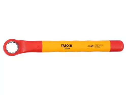 YATO Hajlított csillagkulcs 19 mm / 230 mm 1000 V-ig szigetelt CrV
