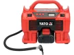 YATO Akkus kompresszor 11 bar 18 V (1 x 3,0 Ah akku + töltő) + 12 V szivargyújtó