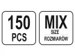 Szegecsanya készlet 150 db acél YATO