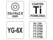 YATO Csempevágó kerék 22 x 14 x 2 mm (YT-3704, YT-3705, YT-3706, YT-3707, YT-3708 csempevágókhoz)