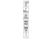 YATO Kétvégű csigafúró 5,0 x 62/16 mm HSS