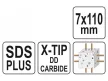 YATO Kőzetfúró 7 x 110/50 mm négyélű SDS-Plus