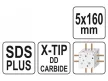 YATO Kőzetfúró 5,0 x 160/100 mm négyélű SDS-Plus