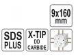 YATO Kőzetfúró 9 x 160/100 mm négyélű SDS-Plus