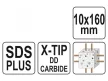 YATO Kőzetfúró 10 x 160/100 mm négyélű SDS-Plus