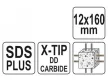 YATO Kőzetfúró 12 x 160/100 mm négyélű SDS-Plus