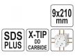 YATO Kőzetfúró 9 x 210/150 mm négyélű SDS-Plus