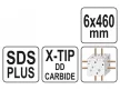 YATO Kőzetfúró 6 x 460/375 mm négyélű SDS-Plus