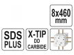 YATO Kőzetfúró 8,0 x 460/375 mm négyélű SDS-Plus
