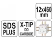 YATO Kőzetfúró 12 x 460/375 mm négyélű SDS-Plus