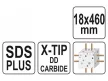 YATO Kőzetfúró 18 x 460/375 mm négyélű SDS-Plus