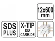 YATO Kőzetfúró 12 x 600/525 mm négyélű SDS-Plus