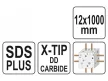 YATO Kőzetfúró 12 x 1000/930 mm négyélű SDS-Plus