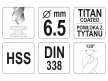 YATO Csigafúró 6,5 x 101/63 mm HSS-TiN