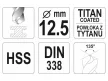 YATO Csigafúró 12,5 x 151/101 mm HSS-TiN