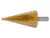 YATO Lépcsős fúró 6-38 mm 12 lépcsős HSS titán-nitrid