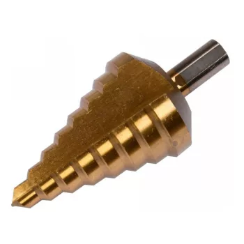 YATO Lépcsős fúró 10-45 mm 8 lépcsős HSS titán-nitrid